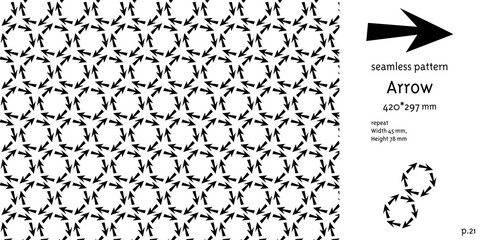 矢印のシームレスパターン_21