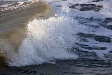 Ocean waves in the sunshine