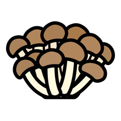 シンプルなシメジのイラスト