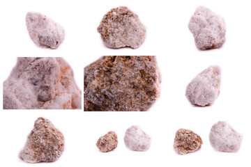 Collection of stone mineral Albit