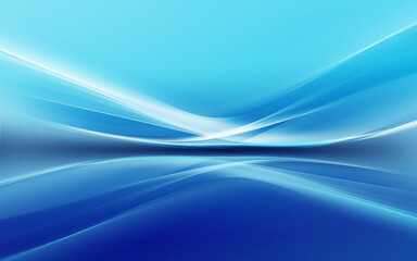 Blue abstract perspective gradient background. Motion shape layout poster.