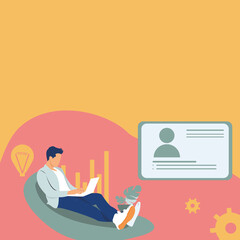 businessman with laptop