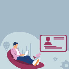 businessman with laptop