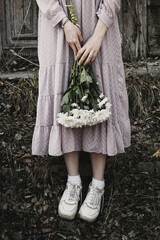 
Girl with flowers