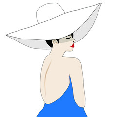 girl in a hat