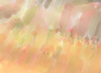 Modern painting of soothing brush strokes resembling alcohol inks. Watercolor abstract painting with pastel colors for poster, wall art, banner, card, book cover or packaging.