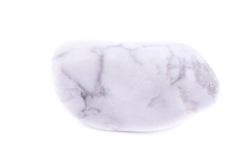 Macro mineral stone Magnesite on a white background