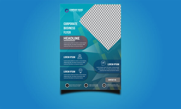 Business Flyer Design template cristal 