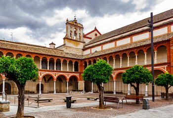 Obraz premium Courtyard San Francisco and Eulogio Church. Cordoba, Andalusia, Spain.