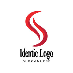 Obraz premium Business corporate S letter logo design vector