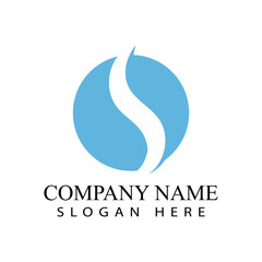 Fototapeta premium Business corporate S letter logo design vector