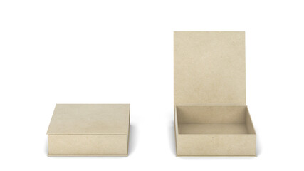 Blank box packaging mockup