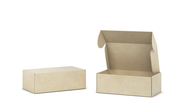 Blank tuck in flap packaging box mockup