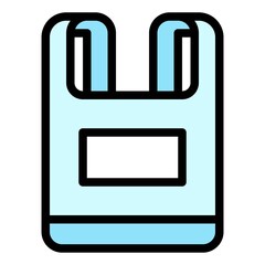 Plastic bag icon, Supermarket and Shopping mall related vector