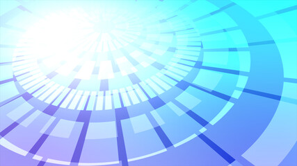 パステルトーン青色同心円背景素材