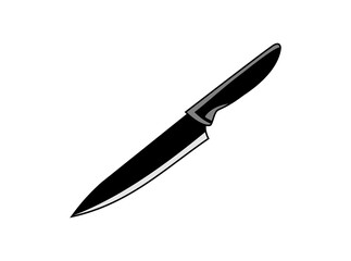 knife icon vector isolated on white