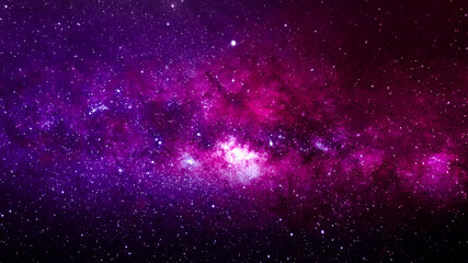 Astrophotography of visible Milky Way galaxy. Stars, space, nebula and stardust at a starry night sky of Brazil  © Mateus