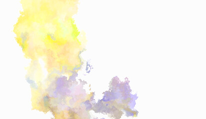 Watercolor painted background. Abstract Illustration wallpaper. Brush stroked painting. 2D Illustration.