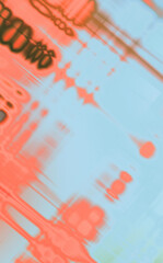 Abstract background. Grungy wallpaper. Geometrical elements on aged grunge texture. Graphic illustration with different color patterns.