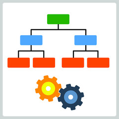 Vector illustration for Flow Chart Process EPS10