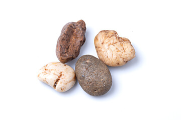 Beautiful nature rocks on white background