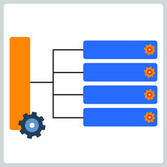 Vector illustration for Flow Chart Process EPS10