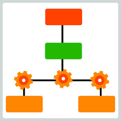 Vector illustration for Flow Chart Process EPS10