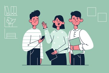 Business partners, teamwork, colleagues concept