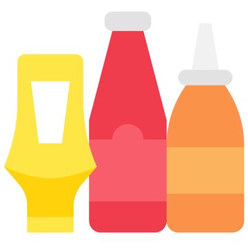 Squeeze Bottle Icon, Supermarket And Shopping Mall Related Vector