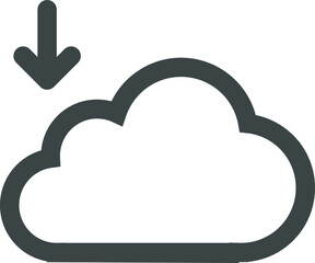 Download Upload icon vector save to cloud