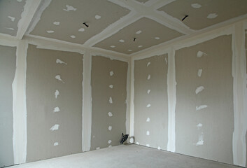Rénovation d'une pièce avec des plaques de plâtre