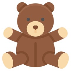 Teddy bear icon, Supermarket and Shopping mall related vector