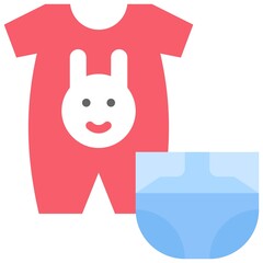 Infant clothing icon, Supermarket and Shopping mall related vector