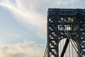 Close-Up of George Washington Bridge Suspension Tower