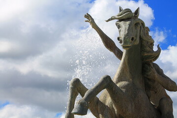Fototapeta premium Horse statue in San Juan, Puerto Rico