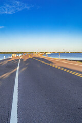 Beautiful beach and the Gulf of Mexico located at Tarpon Springs,Florida
