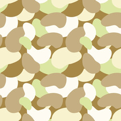 Seamless camouflage pattern of pastel colors