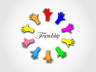 Obraz premium Friendship, Peace, Health, abstract, red, white, holiday, colorful, design, celebration, christmas, isolated, star, blue, illustration, stars, color, sign, icon, decoration, symbol, green, flower