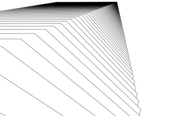 abstract linear architectural drawing 