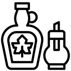 Maple syrup icon, Supermarket and Shopping mall related vector