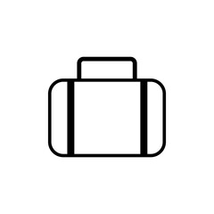 Suitcase icon. Tourism. Suitcase for travel. Vector graphics