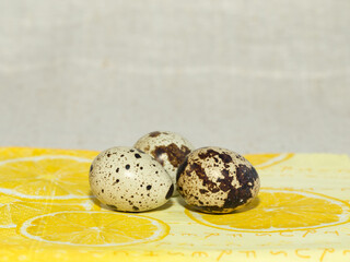 Fresh quail eggs for a healthy diet