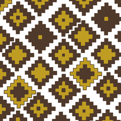 Ornamental pattern with retro colors. Used for fabric, textile, for wallpaper, web, page. 
