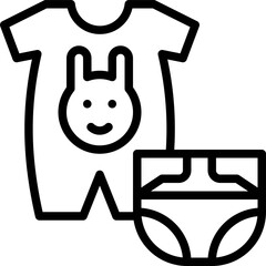 Infant clothing icon, Supermarket and Shopping mall related vector