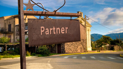 Street Sign to Partner