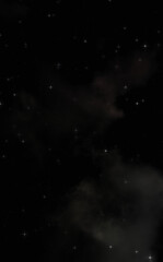 Star field in galaxy space with colorful nebula. Sci fi background of deep space. Ethereal wallpaper.