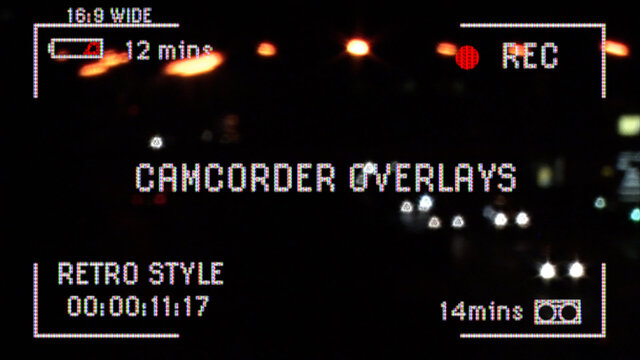 Retro Camcorder Overlays