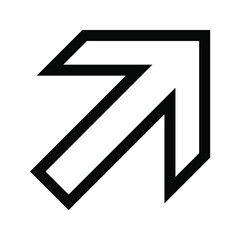 arrow icon. directions and for the web