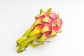 Pitaya or Dragon fruit isolated on white background