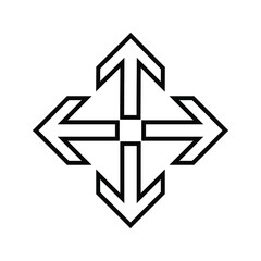 Fototapeta premium arrow icon. directions and for the web